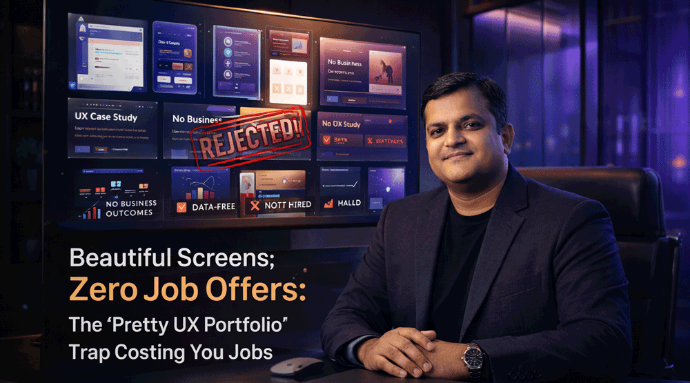 Beautiful Screens, Zero Job Offers: The ‘Pretty UX Portfolio’ Trap Costing You Jobs